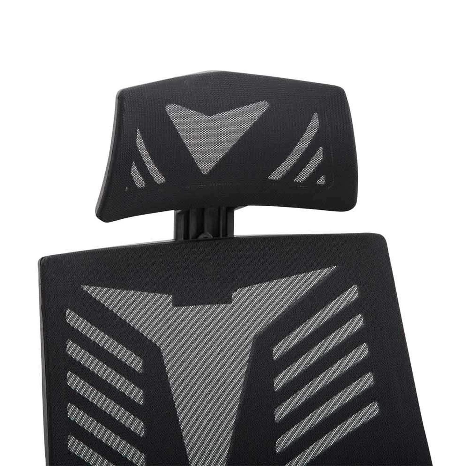 Silla Gaming NEON, Ergonómica, Reposapiés Extensible, en Malla Transpirable Negra