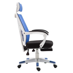 Silla Gaming NEON WHITE en Malla Transpirable Negra