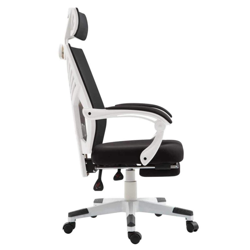 Silla Gaming NEON WHITE en Malla Transpirable Negra