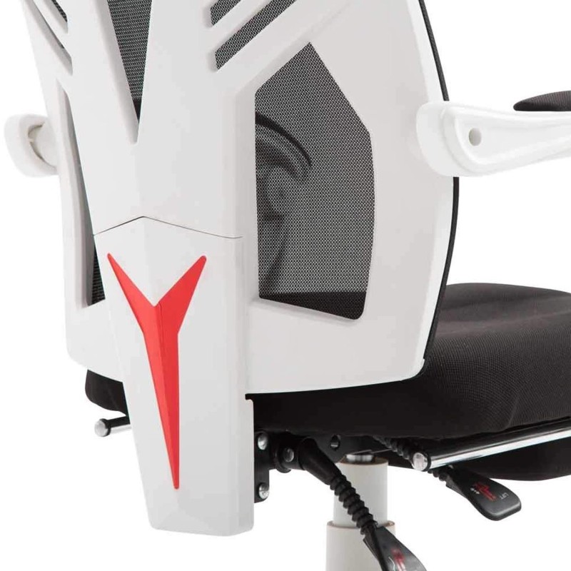 Silla Gaming NEON WHITE en Malla Transpirable Negra
