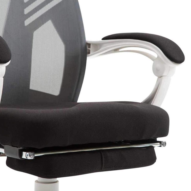 Silla Gaming NEON WHITE en Malla Transpirable Negra