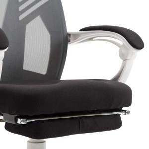 Silla Gaming NEON WHITE en Malla Transpirable Negra