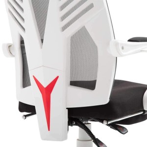 Silla Gaming NEON WHITE en Malla Transpirable Negra