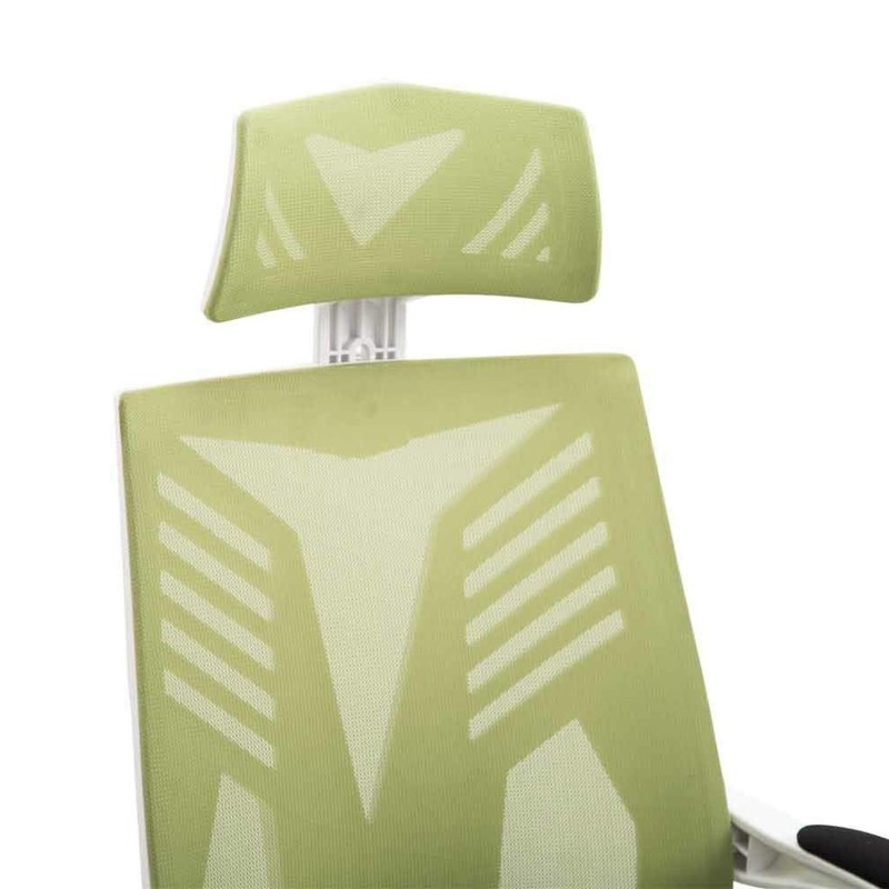 Silla Gaming NEON WHITE en Malla Transpirable Negra