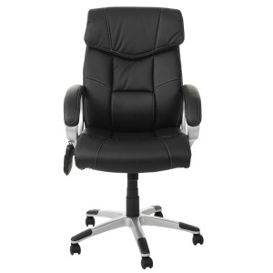 Sillón de oficina SANTIAGO MASAJE, uso 8h, negro