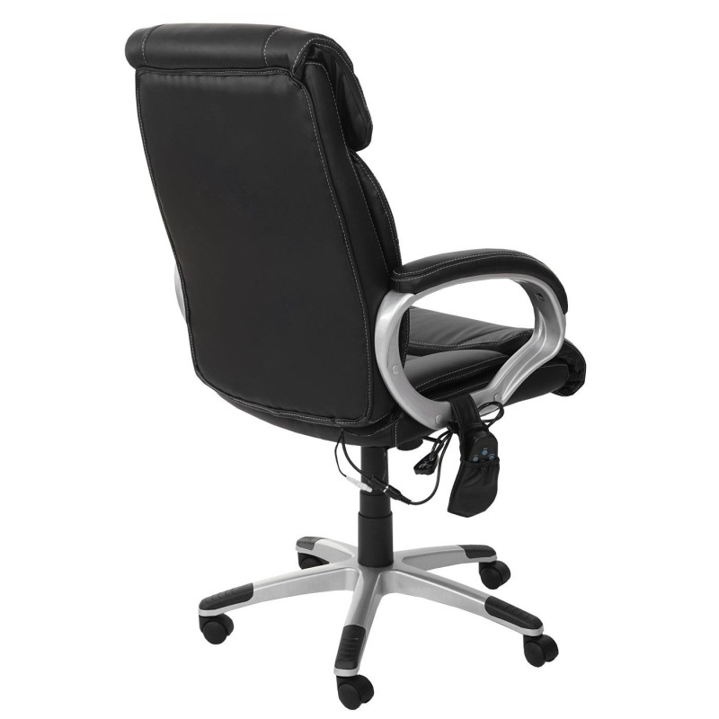 Sillón de oficina SANTIAGO MASAJE, uso 8h, negro