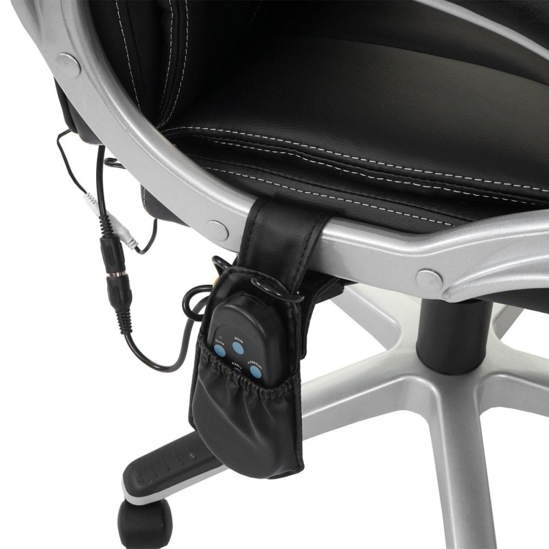 Sillón de oficina SANTIAGO MASAJE, uso 8h, negro