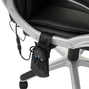 Sillón de oficina SANTIAGO MASAJE, uso 8h, negro