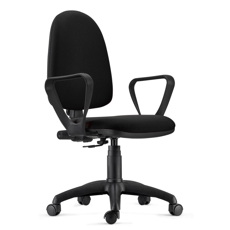 Silla de Oficina ANDREA en Tela color Negro