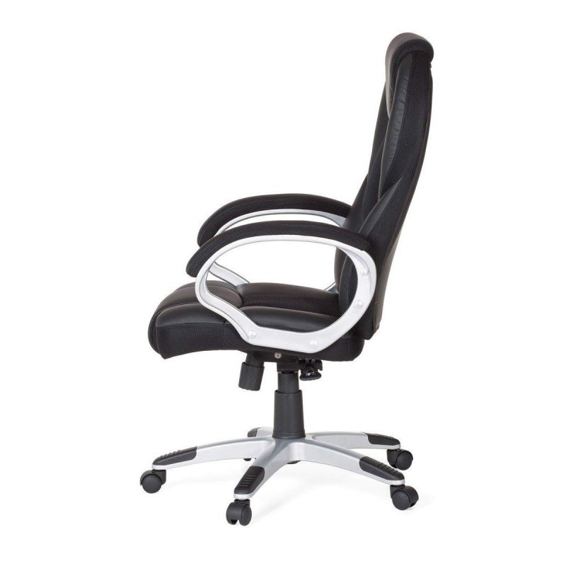 Silla Gaming ELIU en Piel y Malla Negra