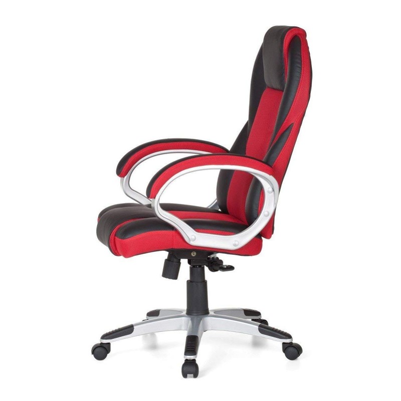 Silla Gaming ELIU en Piel y Malla Negra