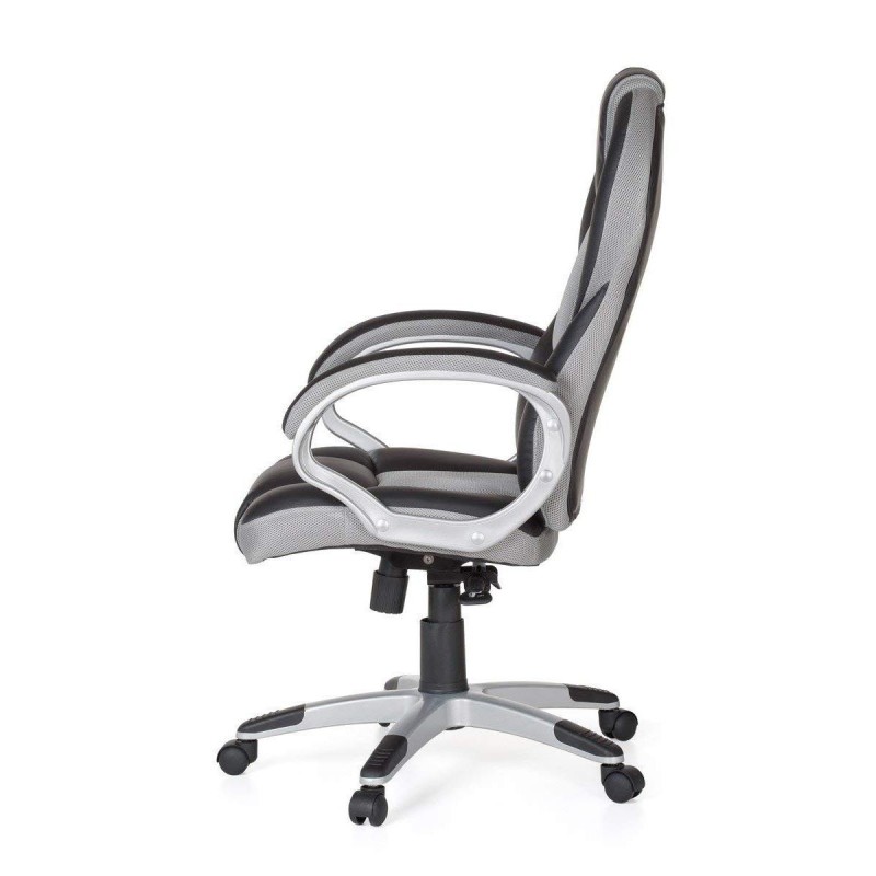 Silla Gaming ELIU en Piel y Malla Negra