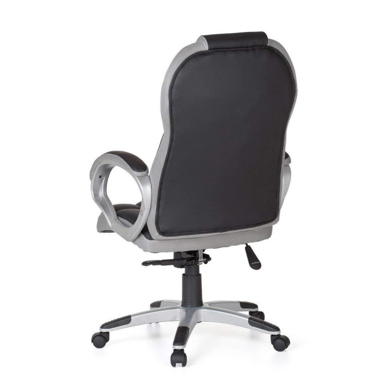 Silla Gaming ELIU en Piel y Malla Negra