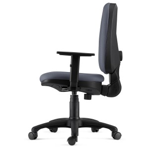 Silla Ergonómica PAROS en Tela Negro con Brazos Ajustables