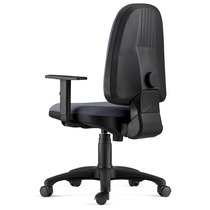 Silla Ergonómica PAROS en Tela Negro con Brazos Ajustables