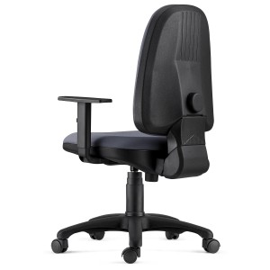 Silla Ergonómica PAROS en Tela Negro con Brazos Ajustables