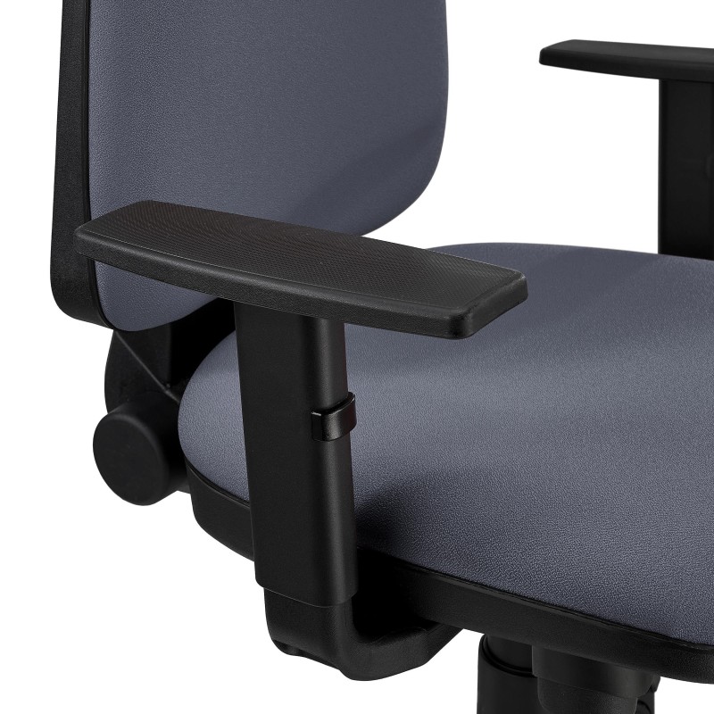 Silla Ergonómica PAROS en Tela Negro con Brazos Ajustables