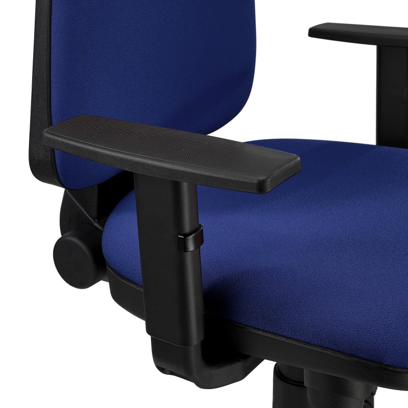Silla Ergonómica PAROS en Tela Negro con Brazos Ajustables