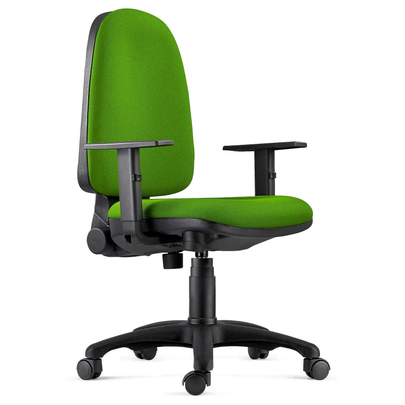 Silla Ergonómica PAROS en Tela Negro con Brazos Ajustables