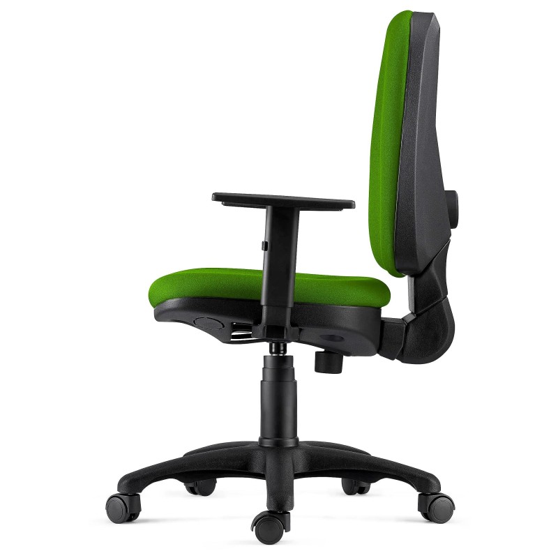 Silla Ergonómica PAROS en Tela Negro con Brazos Ajustables