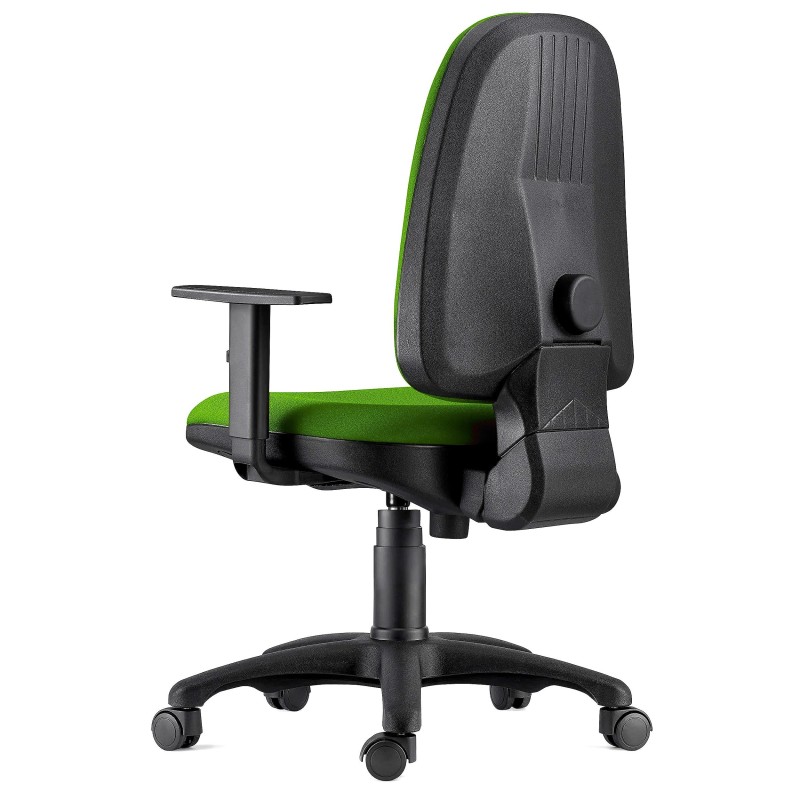 Silla Ergonómica PAROS en Tela Negro con Brazos Ajustables