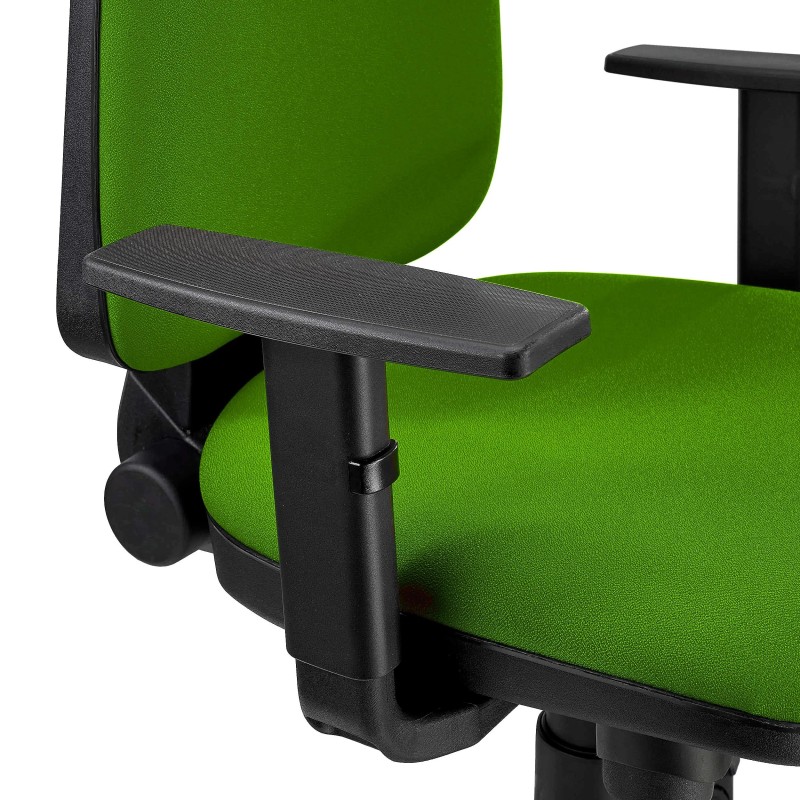 Silla Ergonómica PAROS en Tela Negro con Brazos Ajustables