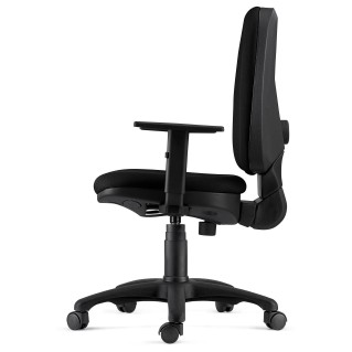 Silla Ergonómica PAROS en Tela Negro con Brazos Ajustables 2