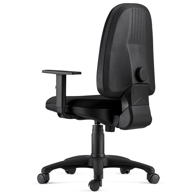 Silla Ergonómica PAROS en Tela Negro con Brazos Ajustables