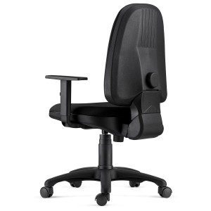 Silla Ergonómica PAROS en Tela Negro con Brazos Ajustables