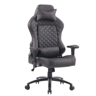 Silla gaming MAXIM en piel color negro