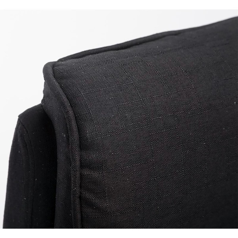 Sillón de Oficina CRISTIANO TELA, Reposabrazos Abatibles, En Negro