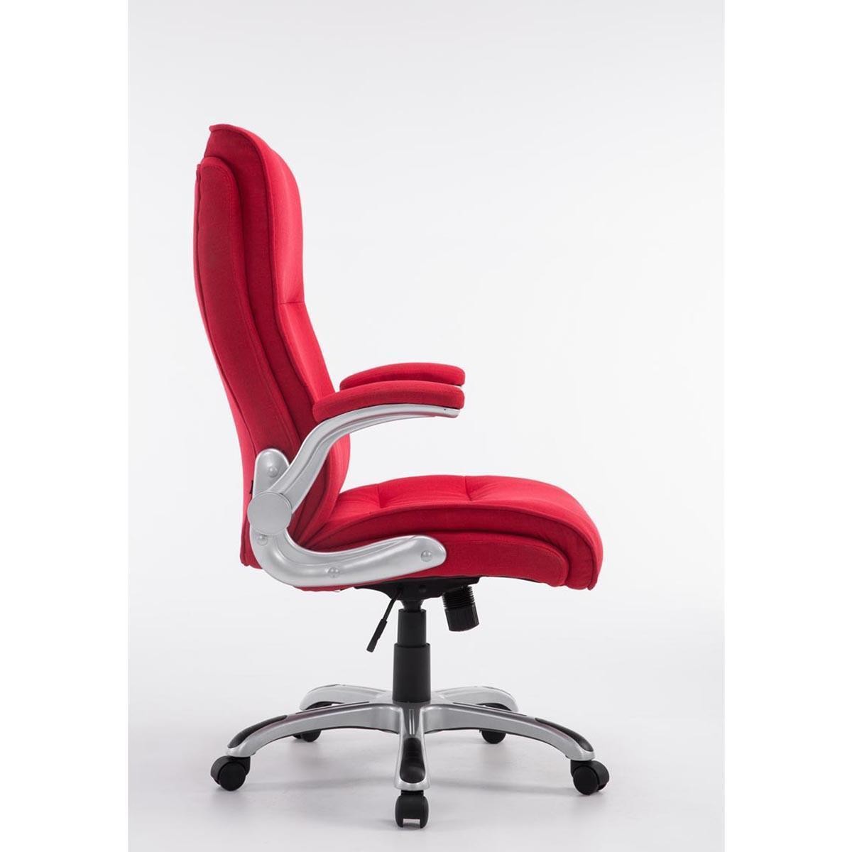 Sillón de Oficina CRISTIANO TELA, Gran Acolchado, Mecanismo Basculante, Uso Diario 8h, En Negro