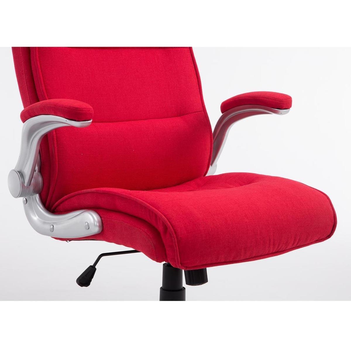 Sillón de Oficina CRISTIANO TELA, Gran Acolchado, Mecanismo Basculante, Uso Diario 8h, En Negro