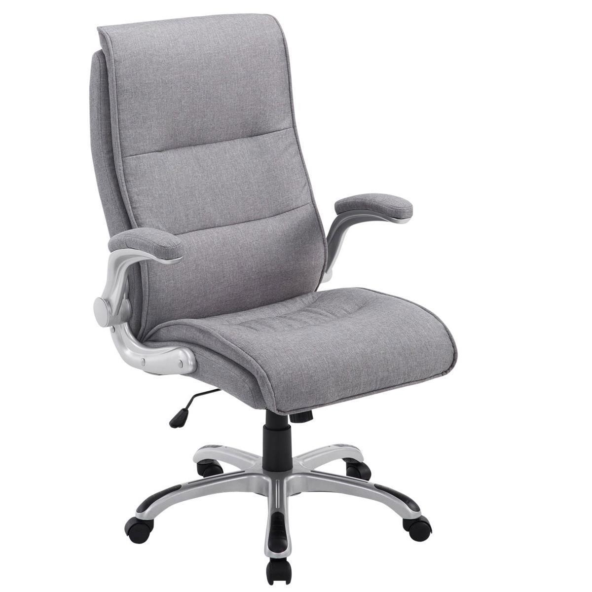 Sillón de Oficina CRISTIANO TELA, Gran Acolchado, Mecanismo Basculante, Uso Diario 8h, En Negro