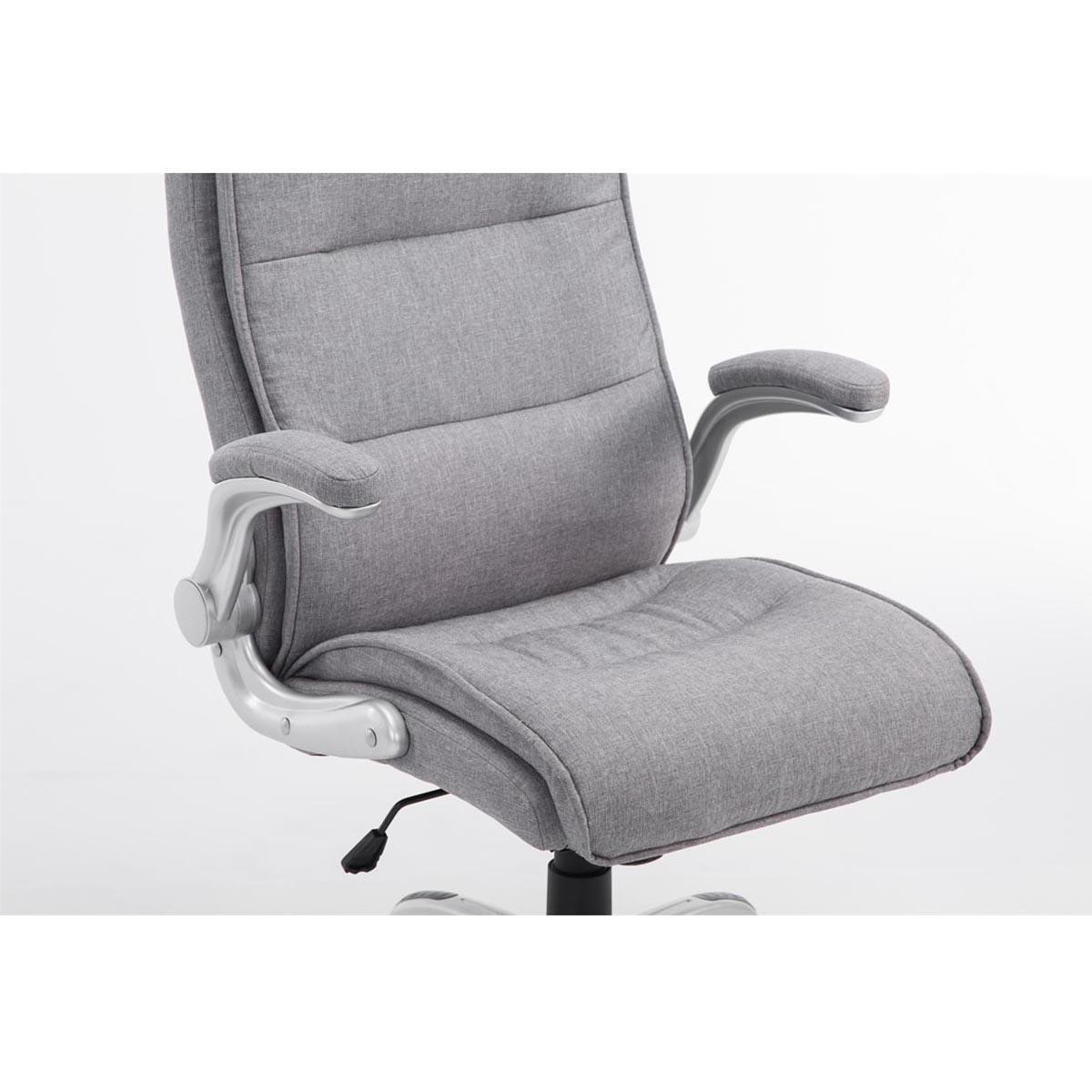 Sillón de Oficina CRISTIANO TELA, Gran Acolchado, Mecanismo Basculante, Uso Diario 8h, En Negro