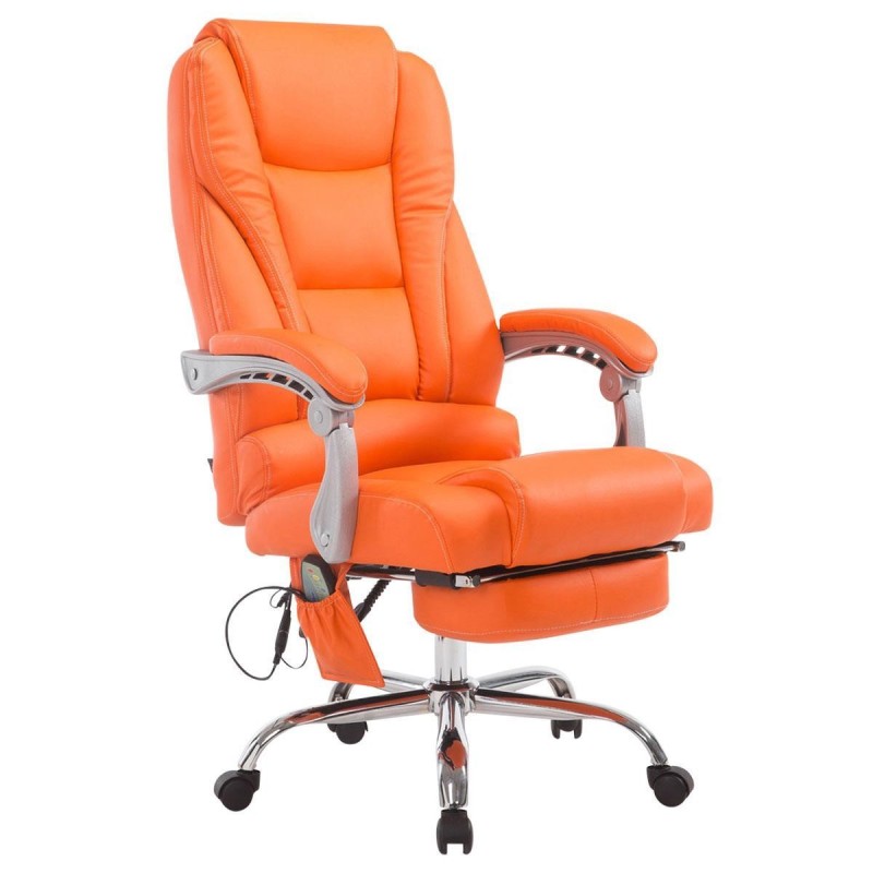 Sillón de Oficina COMODITY MASAJE PIEL, función mansaje, en piel negra