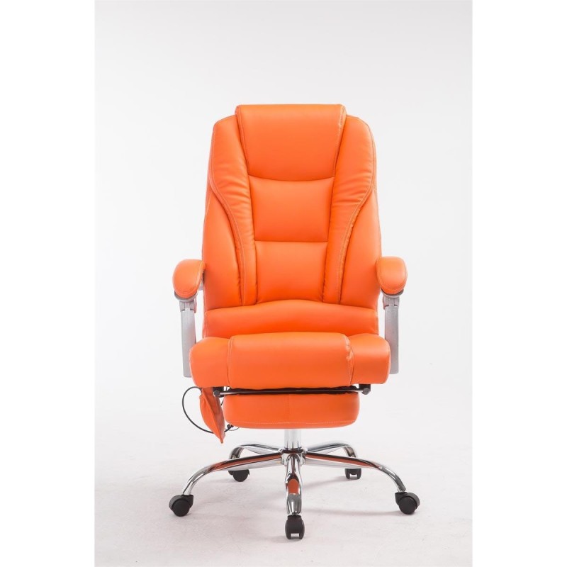 Sillón de Oficina COMODITY MASAJE PIEL, función mansaje, en piel negra