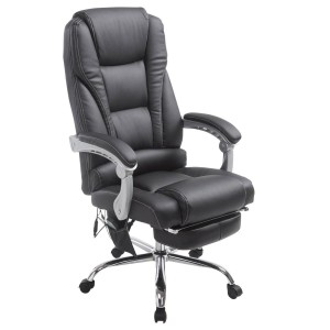Sillón de Oficina COMODITY MASAJE PIEL, función mansaje, en piel negra