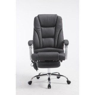 Sillón de Oficina COMODITY MASAJE PIEL, función mansaje, en piel negra 2