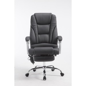 Sillón de Oficina COMODITY MASAJE PIEL, función mansaje, en piel negra