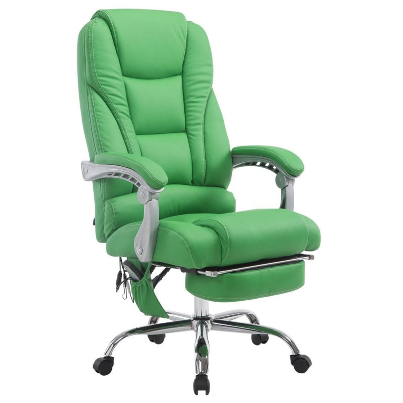 Sillón de Oficina COMODITY MASAJE PIEL, función mansaje, en piel negra