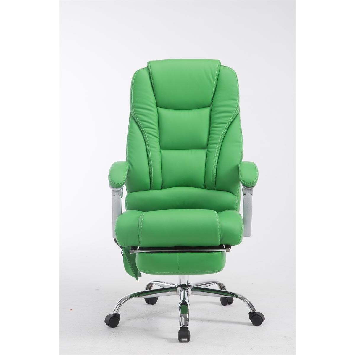 Sillón de Oficina COMODITY MASAJE PIEL, Reposapiés Extensible, Función Masaje, en color Negro