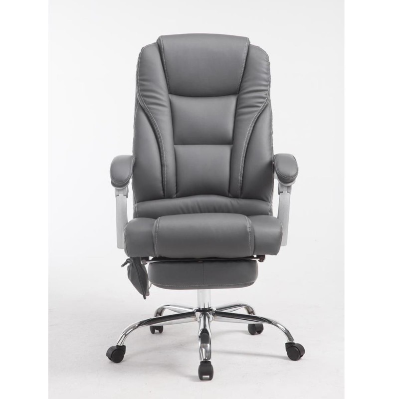 Sillón de Oficina COMODITY MASAJE PIEL, función mansaje, en piel negra