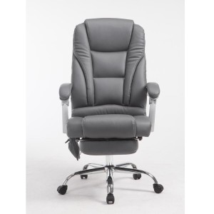 Sillón de Oficina COMODITY MASAJE PIEL, función mansaje, en piel negra