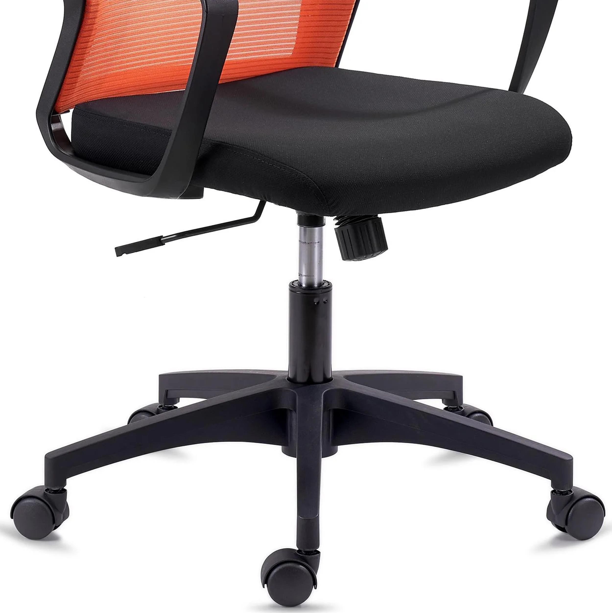 Silla de Oficina IBIZA, Cómoda y Resistente, Soporte Lumbar, Basculante, Negro