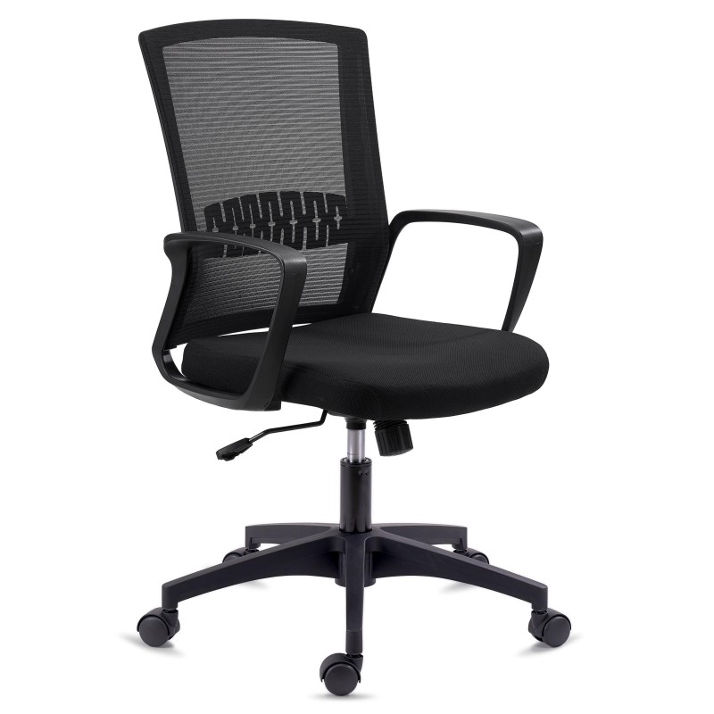 Silla de Oficina IBIZA, soporte lumbar, negro