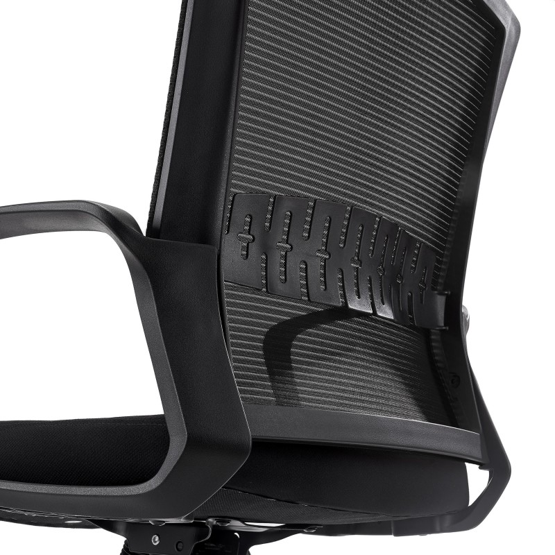 Silla de Oficina IBIZA, soporte lumbar, negro