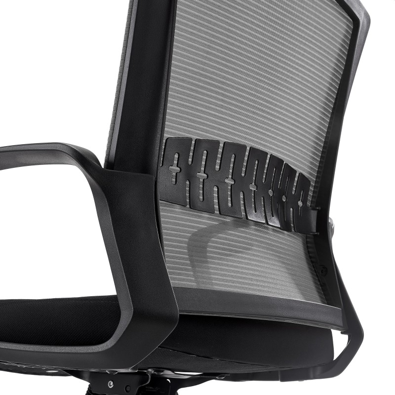 Silla de Oficina IBIZA, soporte lumbar, negro
