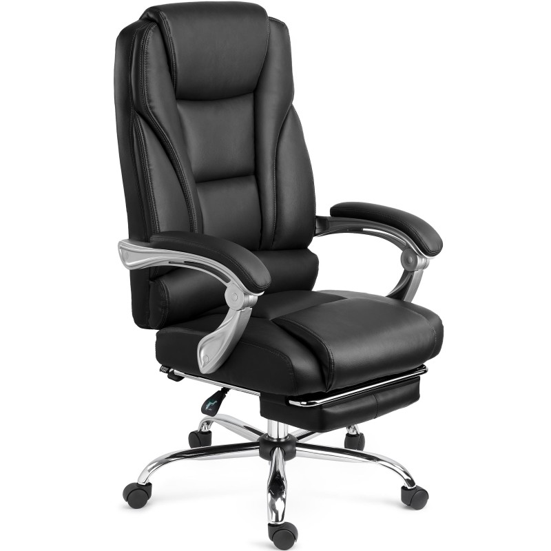 Sillón de Oficina COMODITY en piel negra