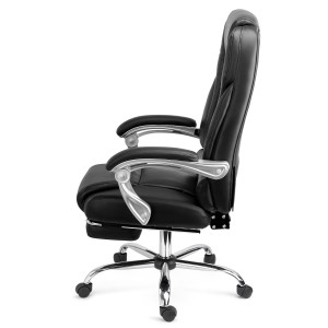 Sillón de Oficina COMODITY en piel negra